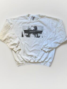 Free Britney Gildan White and Black Sweatshirt Womens Size L